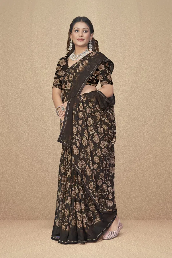 Black_Floral_Print_Saree_With_Blouse