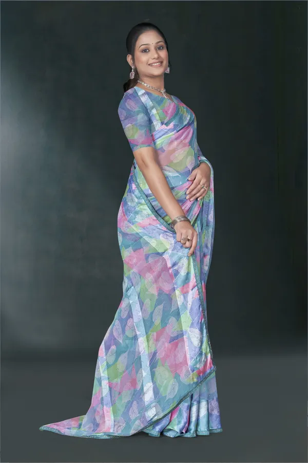 Multicolor_Watercolor_Print_Saree_With_Blouse