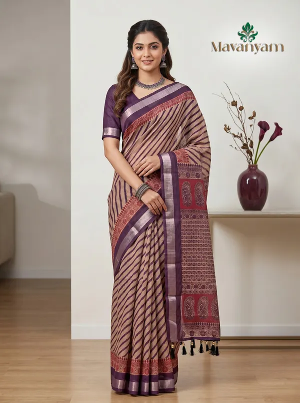 Cotton_Linen_Saree_For_Women