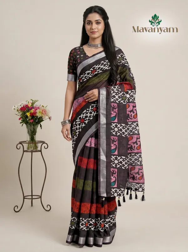 Cotton_Linen_Saree_For_Women