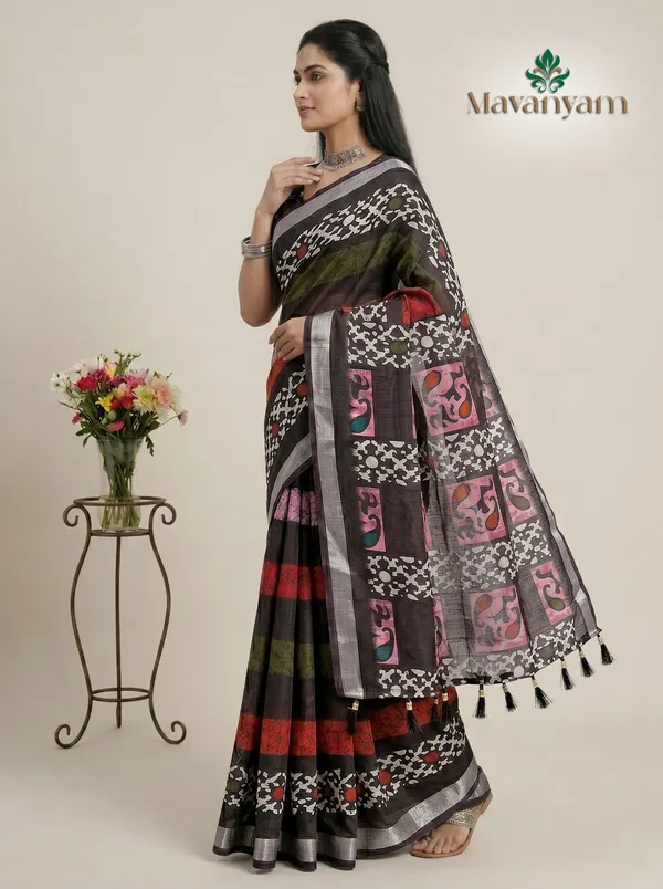 Cotton_Linen_Saree_For_Women