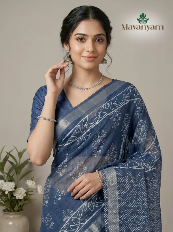 Cotton_Linen_Saree_For_Women