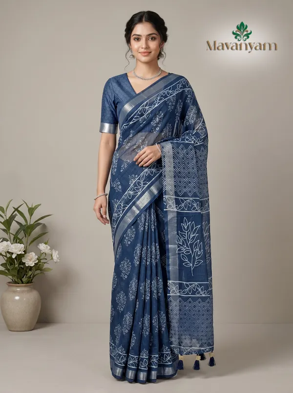 Cotton_Linen_Saree_For_Women