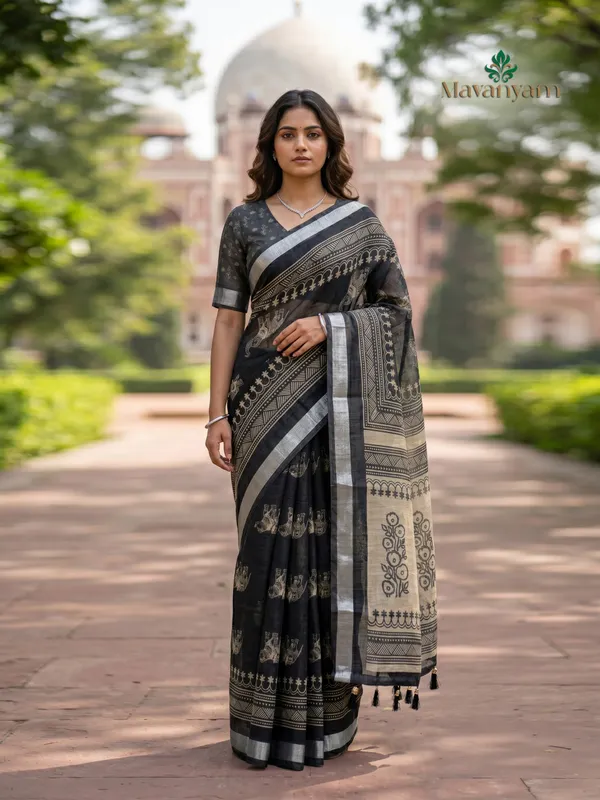 Cotton_Linen_Saree_For_Women