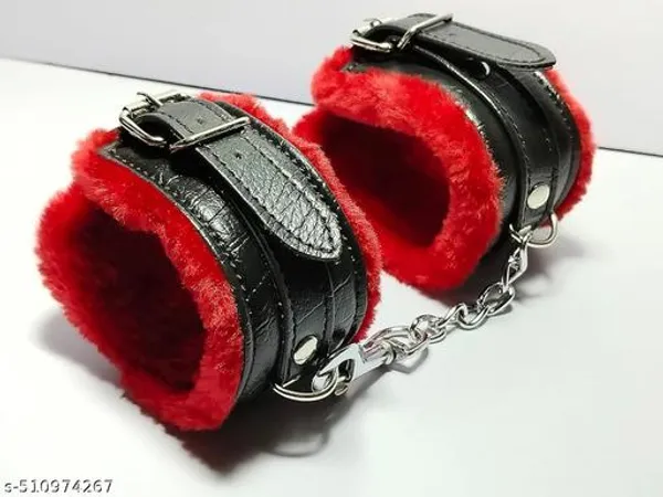 Adjustable_Handcuff_Red_And_Black_For_Adult_Men_Women_Pack_Of_2