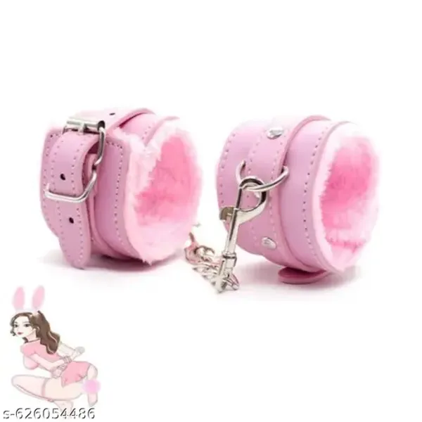 Soft_Leather_Wrist_Cuff_Eye_Mask_Set_For_Couples_Adjustable_Comfortable_Premium_Quality_Pink_Pack_Of_2