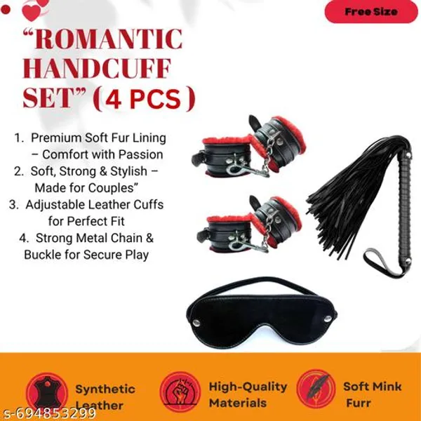 Premium_Couple_Band_Accessories_Kit_With_Handcuffs_Eye_Mask_Strap_Black_Red_Pack_Of_4