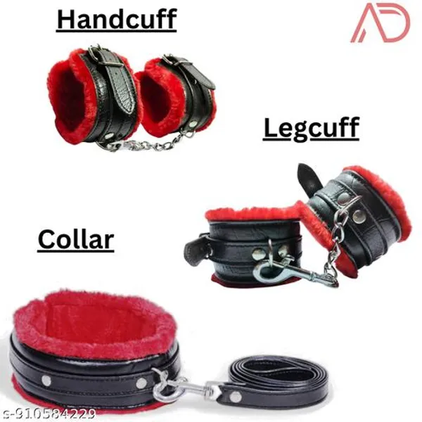 Premium_Adjustable_Wrist_Ankle_Cuffs_Set_With_Soft_Fur_Lining_And_Chain_Strap_For_Couples_Role_Play_Accessories_Pack_Of_4