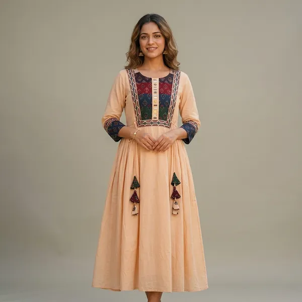 Peach_Georgette_Embroidered_Anarkali_Kurti_for_Women