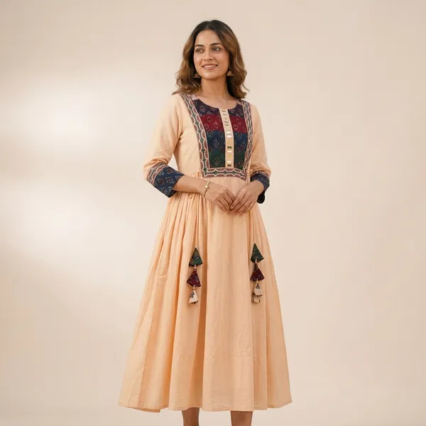 Peach_Georgette_Embroidered_Anarkali_Kurti_for_Women