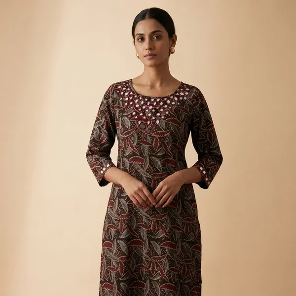 Brown_Printed_Cotton_Straight_Kurta_for_Women