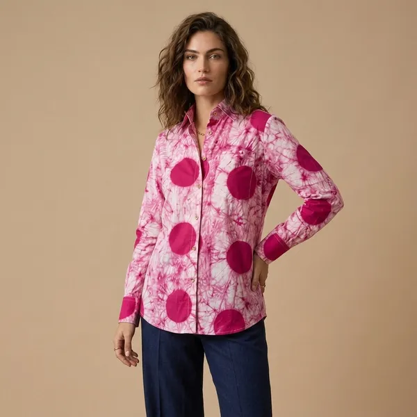 Pink_Tie-Dye_Polka_Dot_Full_Sleeve_Shirt_for_Women