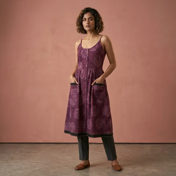 Purple_Printed_Cotton_Sleeveless_Kurta_with_Pockets_for_Women