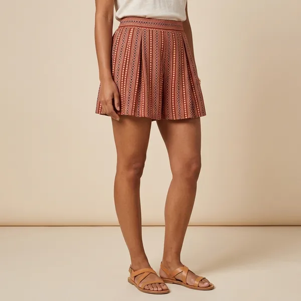 Pink_Printed_Pleated_Mini_Skirt_for_Women
