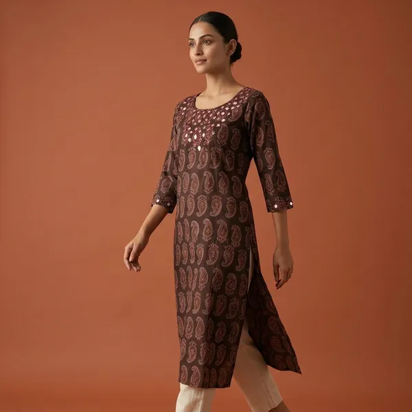 Brown_Cotton_Printed_Straight_Kurta_for_Women