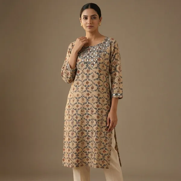 Beige_Cotton_Printed_Straight_Kurta_for_Women