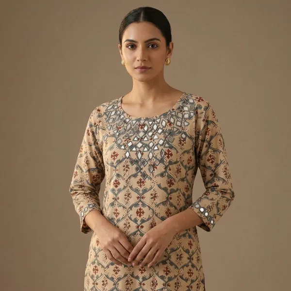 Beige_Cotton_Printed_Straight_Kurta_for_Women