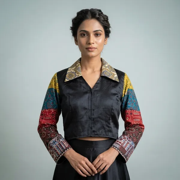Black_Satin_Crop_Jacket_with_Printed_Sleeves_for_Women