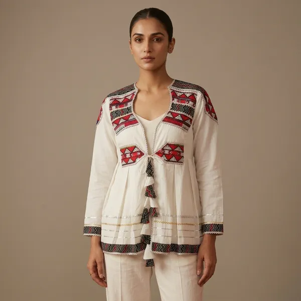 White_Cotton_Embroidered_Jacket_Style_Top_for_Women