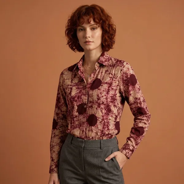 Maroon_Abstract_Print_Collared_Shirt_for_Women