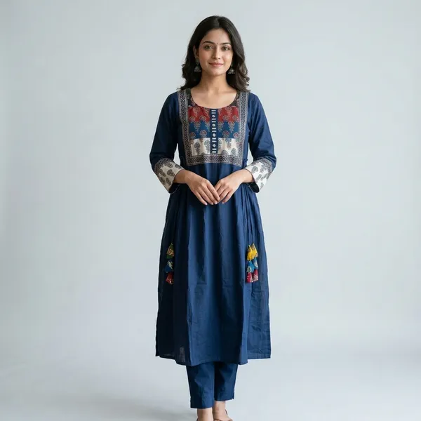 Navy_Blue_Cotton_Embroidered_Anarkali_Kurta_Set_for_Women