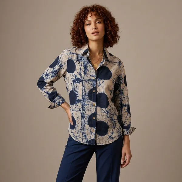 Navy_Blue_Abstract_Print_Collared_Shirt_for_Women