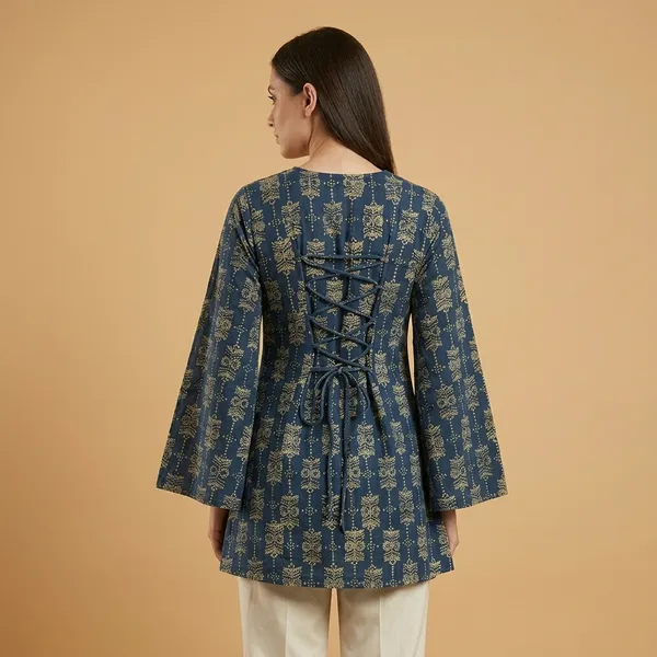 Navy_Blue_Printed_Cotton_A-Line_Tunic_Top_for_Women