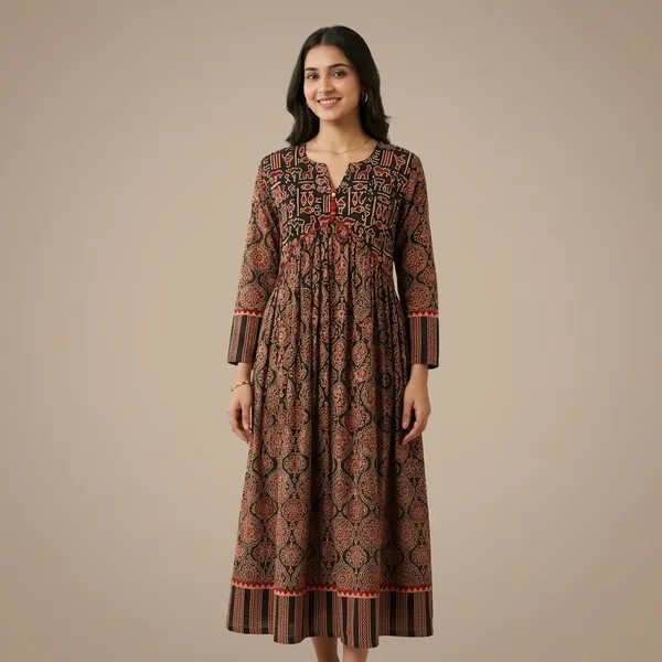 Brown_Printed_Cotton_Anarkali_Kurta_for_Women
