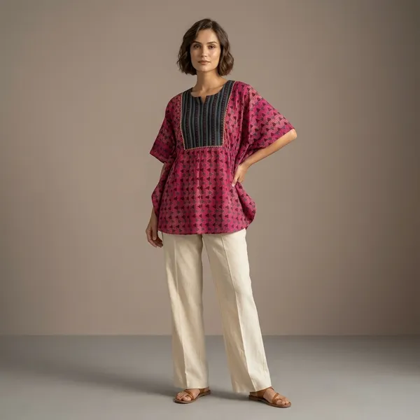 Pink_Printed_Cotton_Paneled_Top_for_Women