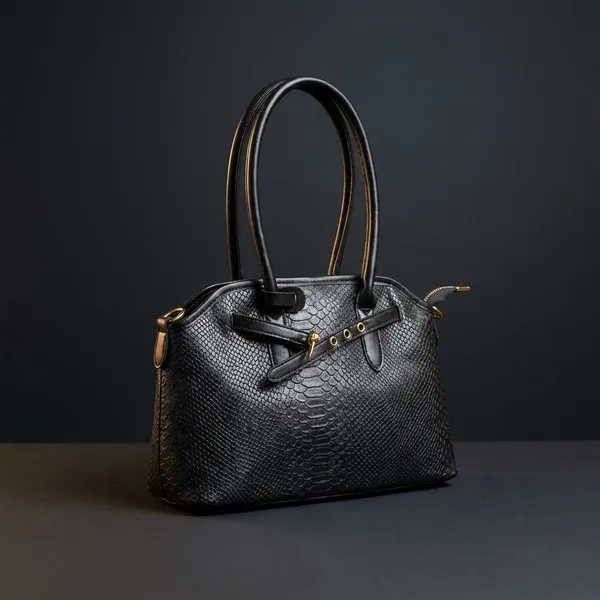 Black_Textured_Gold_Hardware_Handbag