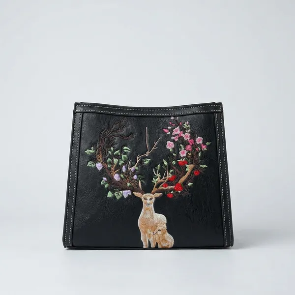 Black_Deer_Embroidered_Wallet