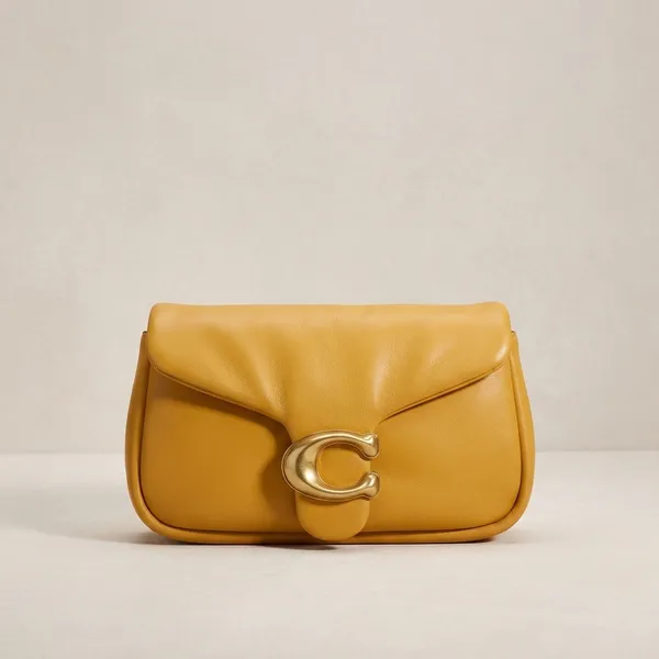Yellow_C-Logo_Soft_Clutch_Bag