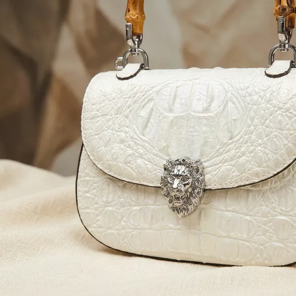 White_Textured_Jeweled_Clasp_Handbag