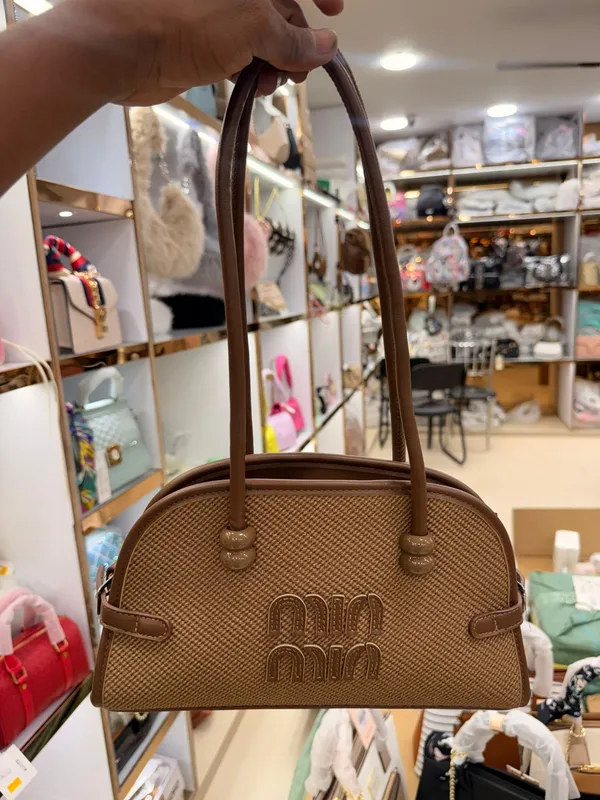 Brown_Textured_Logo_Handbag