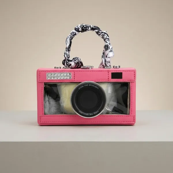 Pink_Camera_Shape_Handbag_With_Chain