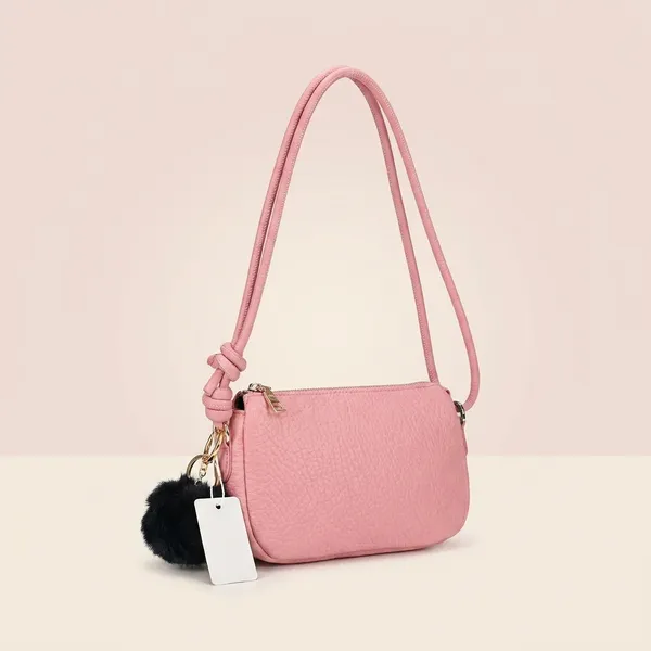 Pink_Textured_Crossbody_Bag_With_Adjustable_Strap