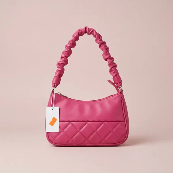 Pink_Ribbed_Strap_Textured_Handbag