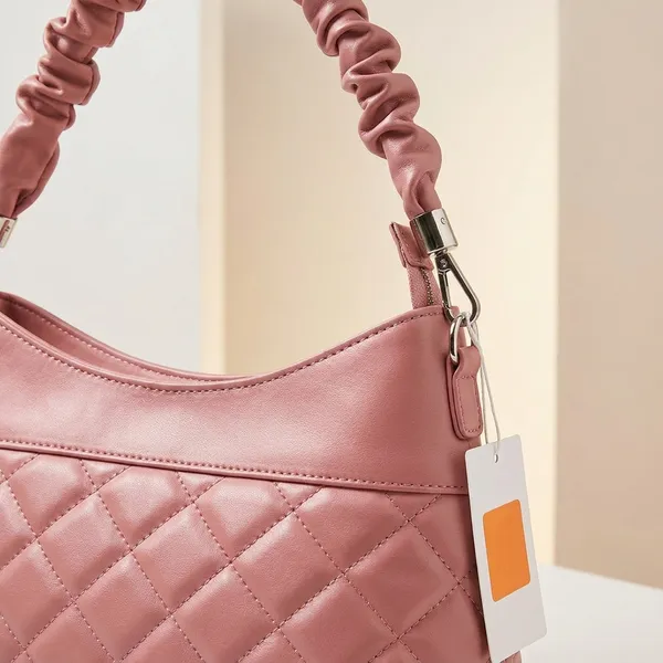 Pink_Ribbed_Strap_Textured_Handbag