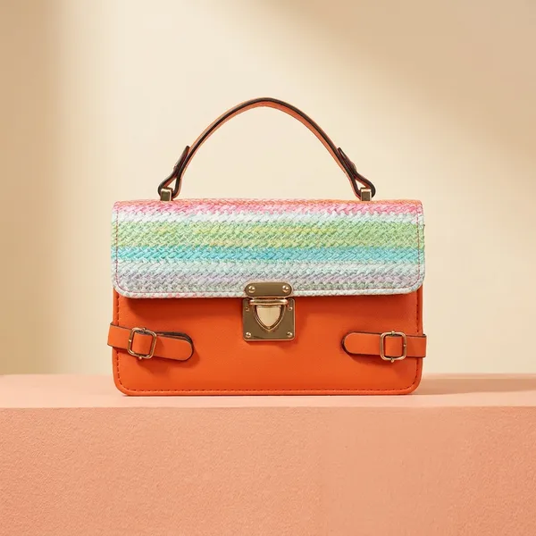 Multicolor_Woven_Satchel_Bag_With_Metal_Clasp