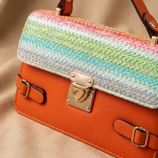 Multicolor_Woven_Satchel_Bag_With_Metal_Clasp