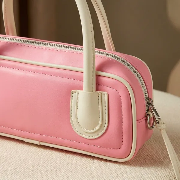 Grey_Designer_Lock_Detail_Handbag