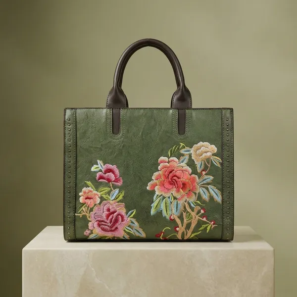 Olive_Floral_Embroidered_Studded_Handbag