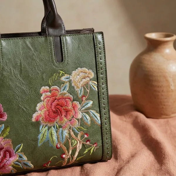 Olive_Floral_Embroidered_Studded_Handbag