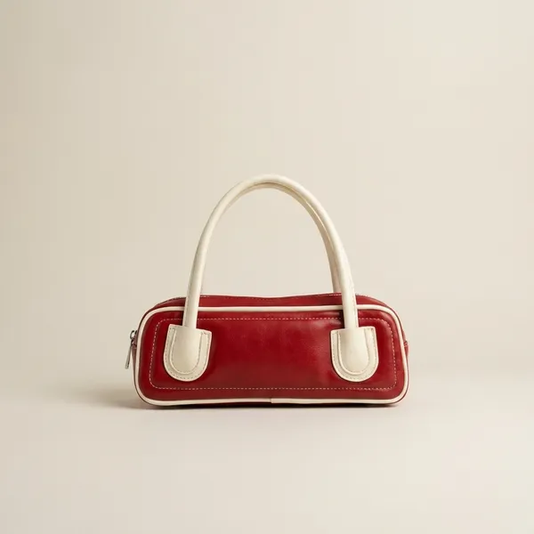 Red_Barrel_Handbag_With_Cream_Handles