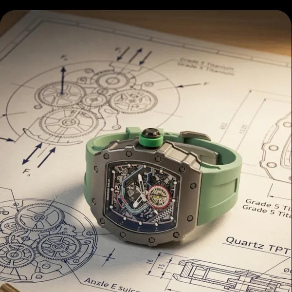 Premium_Luxury_Sports_Watch_With_Transparent_Skeleton_Dial_And_Mint_Green_Rubber_Strap