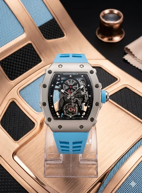 Premium_Skeleton_Dial_Sports_Watch_With_Blue_Rubber_Strap