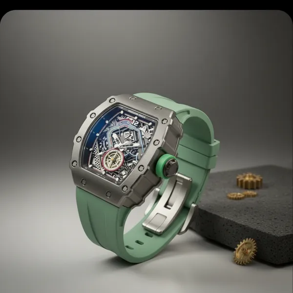 Premium_Luxury_Sports_Watch_With_Transparent_Skeleton_Dial_And_Mint_Green_Rubber_Strap