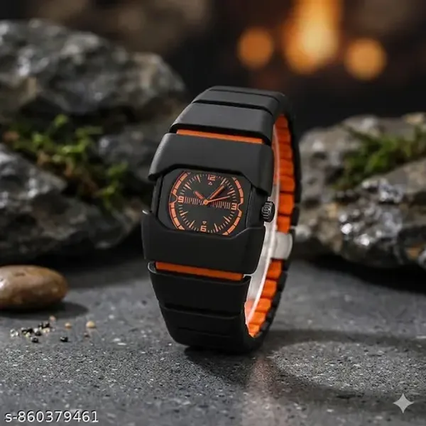 Nike_Black_And_Orange_Watch