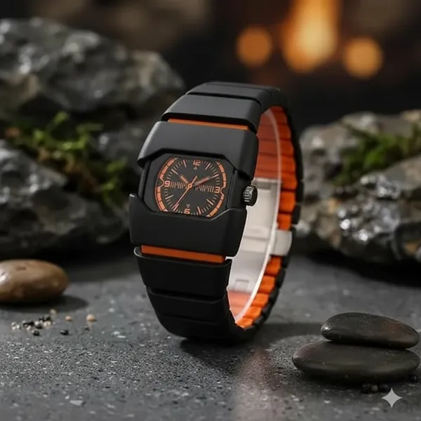 Nike_Black_And_Orange_Watch