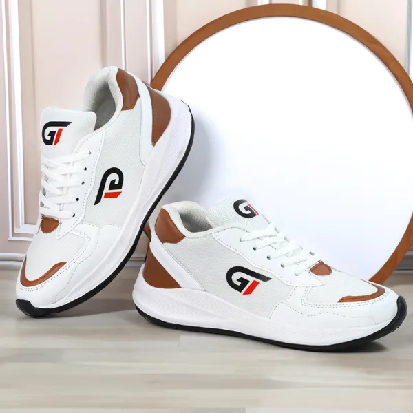 White_Brown_Synthetic_Leather_Casual_Sports_Shoes_for_Men